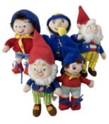 A collection of vintage Noddy in Toyland soft toys, to include Noddy, Big Ears and Mr Plod