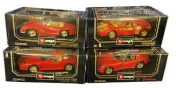A collection of boxed Bburago car models, to include: - 1992 Dodge Vipers RT/10 - 1991 Ferrari 348tb