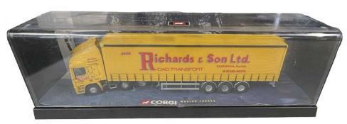 A cased Corgi large scale truck, CC19906 Curtainside Trailer (Jack Richards and Son Ltd)