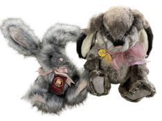 CHARLIE BEARS: CB631430, Hutch and CB176014, Bluebell With original swing tags and ribbons /