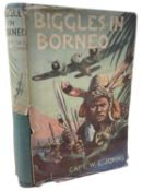 W E JOHNS: BIGGLES IN BORNEO, London, OUP, 1943, first edition. With original unclipped