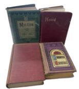 MIXED POETRY: ILLUSTRATED MILTON; BASKET OF GEMS (part disbound); THE COMPLETE POETICAL WORKS OF