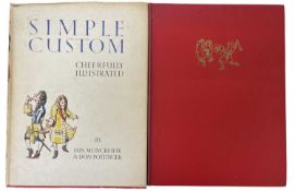 IAN MONCREIFFE AND DON POTTINGER: 2 titles: SIMPLE CUSTOM - CHEERFULLY ILLUSTRATED, Edinburgh,