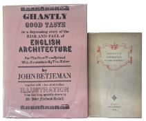 JOHN BETJEMAN: 2 Titles: NEW BATS IN OLD BELFRIES, London, John Murray, 1945, First edition; GHASTLY