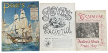 ONE PACKET: Various ephemera relating to Nelson: PEARS' 1905 ANNUAL [NELSON AND HIS TIMES BY VICE