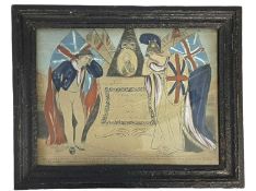 A hand coloured engraving to commemmorate the life of Admiral Lord Nelson, published by I Hinton
