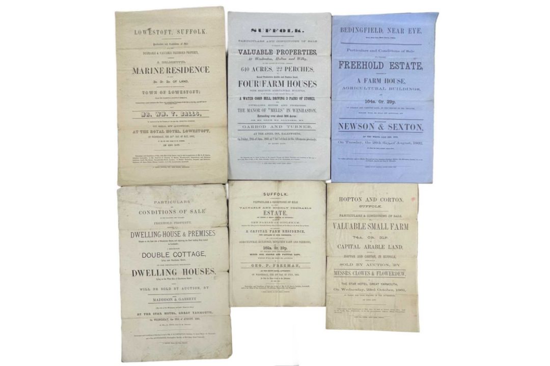 ONE PACKET: Sales particulars for various Suffolk estates: A VALUABLE AND HIGHLY DESIRABLE ESTATE