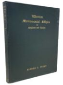 ALFRED C FRYER: WOODEN MONUMENTAL EFFIGIES IN ENGLAND AND WALES, London, Elliot Stock, 1924