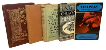 ECCLESIASTICAL ARCHITECTURE: 5 Titles: MARCUS WHIFFEN: STUART AND GEORGIAN CHURCHES - THE