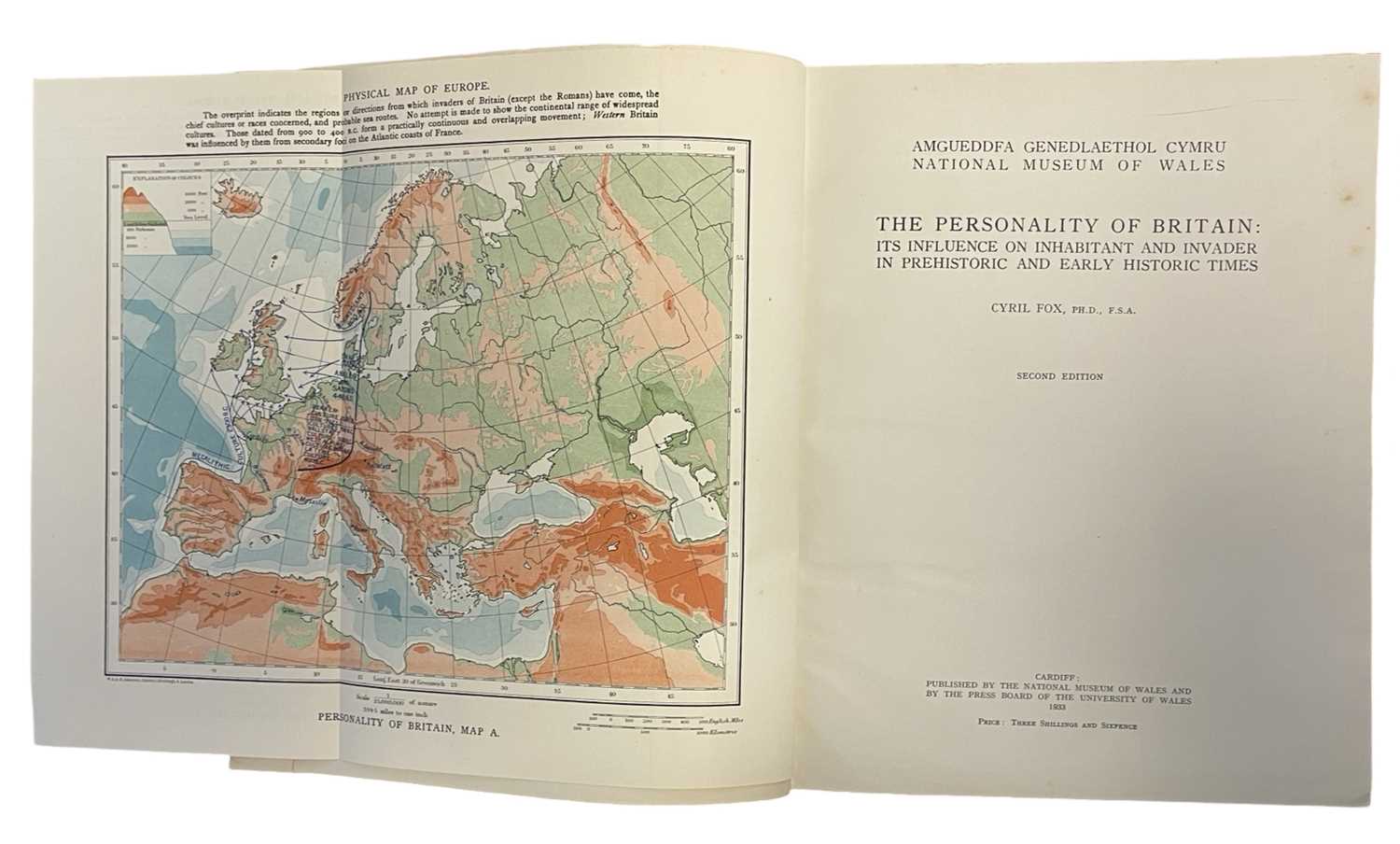 CYRIL FOX: THE PERSONALITY OF BRITAIN: ITS INFLUENCE ON INHABITANT AND INVADER IN PREHISTORIC AND - Image 5 of 6