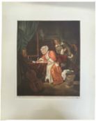 ARTHUR HOGG after Gabriel Metsu [plus one other]. Six coloured engravings within mounts: THE