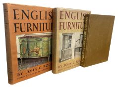 ENGLISH FURNITURE: 3 Titles: JOHN C ROGERS: ENGLISH FURNITURE, London, Country Life Limited, 1923,