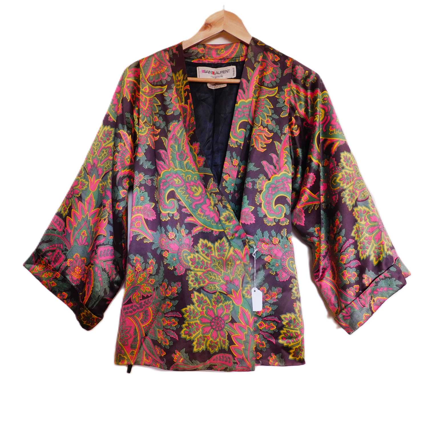 An Yves Saint Laurent Rive Gauche silk jacket and a Yves Saint Laurent Rive Gauche cotton skirt, the - Image 2 of 11
