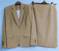 A ladies grey Austin Reed two piece suit, size 14 comprised of two button single breast jacket and