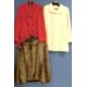 Three lady's coats, to include a cream wool blend coat by Marks & Spencers size 14, a red double - Image 1 of 2