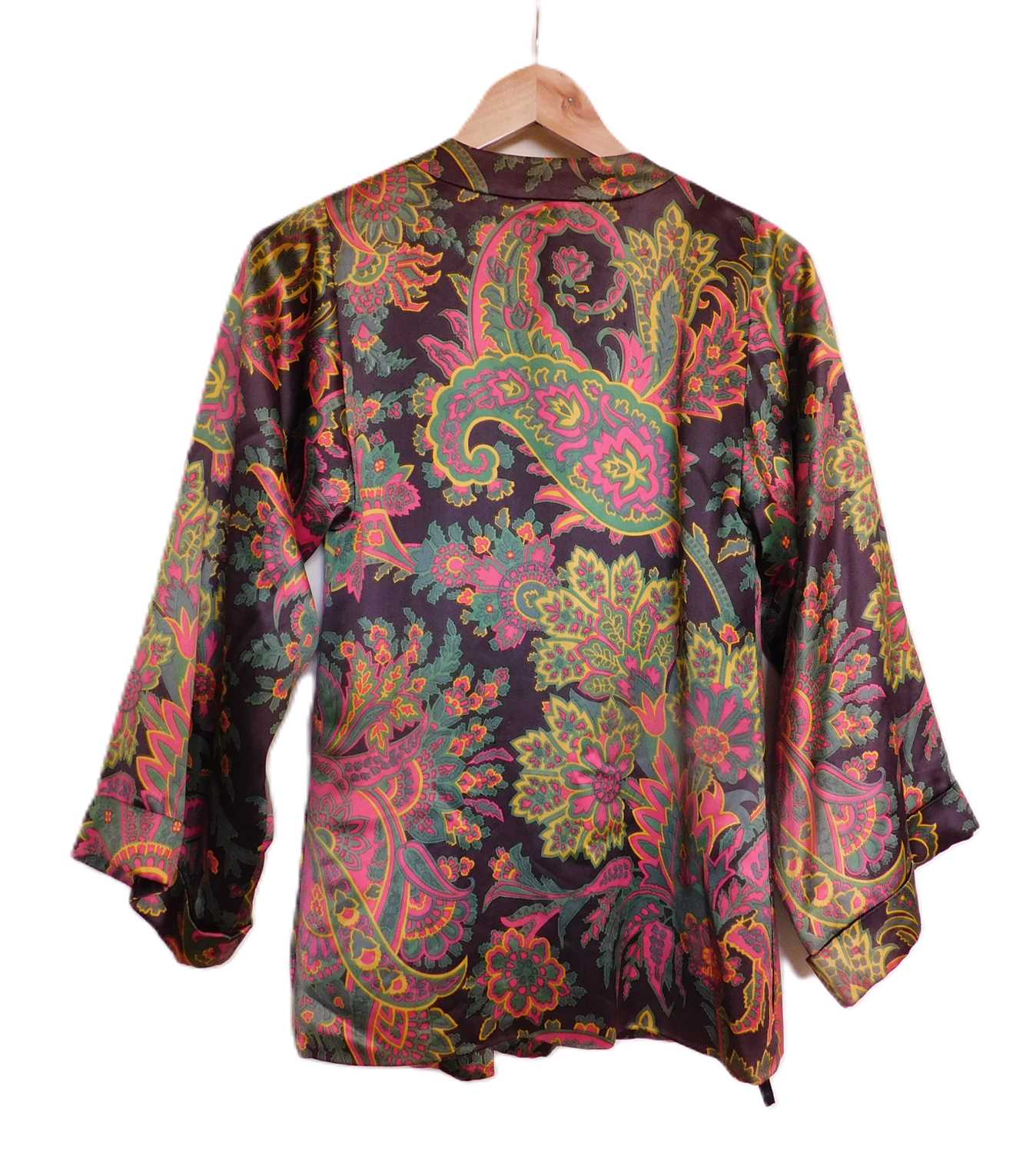 An Yves Saint Laurent Rive Gauche silk jacket and a Yves Saint Laurent Rive Gauche cotton skirt, the - Image 3 of 11