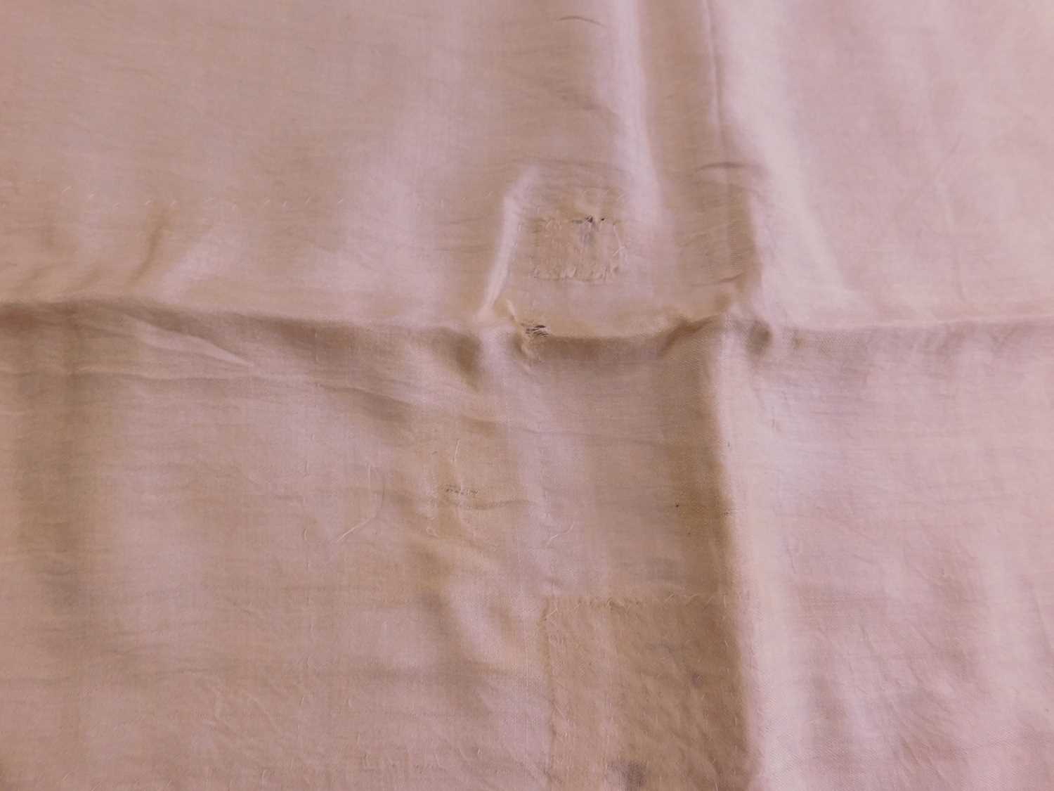 A 19th century silk paisley shawl, with cream ground and paisley pattern, approx. 112 x 112cm - Image 3 of 7