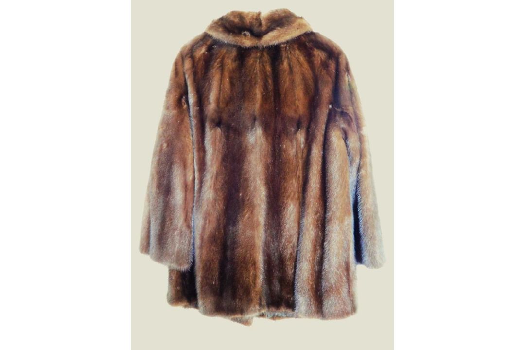 A lady's mink jacket, single breasted with rounded collar and side pockets, labelled 'Norwich Fur - Image 2 of 5