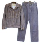 A men's Levi denim jacket size L together with a pair of men's Hugo Boss jeans size W32 L34 (2)