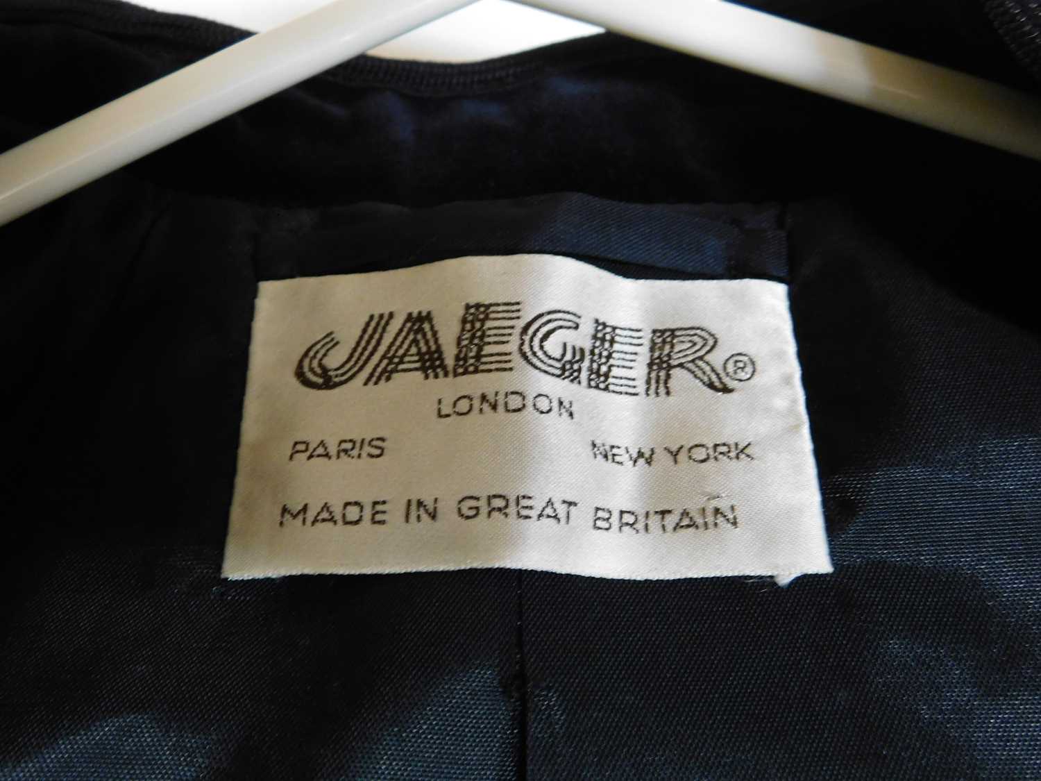 A lady's black velvet Jaeger jacket size 8 together with a pair of Gerard Darel trousers size 38 ( - Image 2 of 3