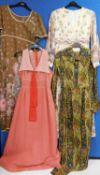 Four circa 1970's lady's dresses, to include those by Eastex, Wendy, Dolly Rockers and another (4)