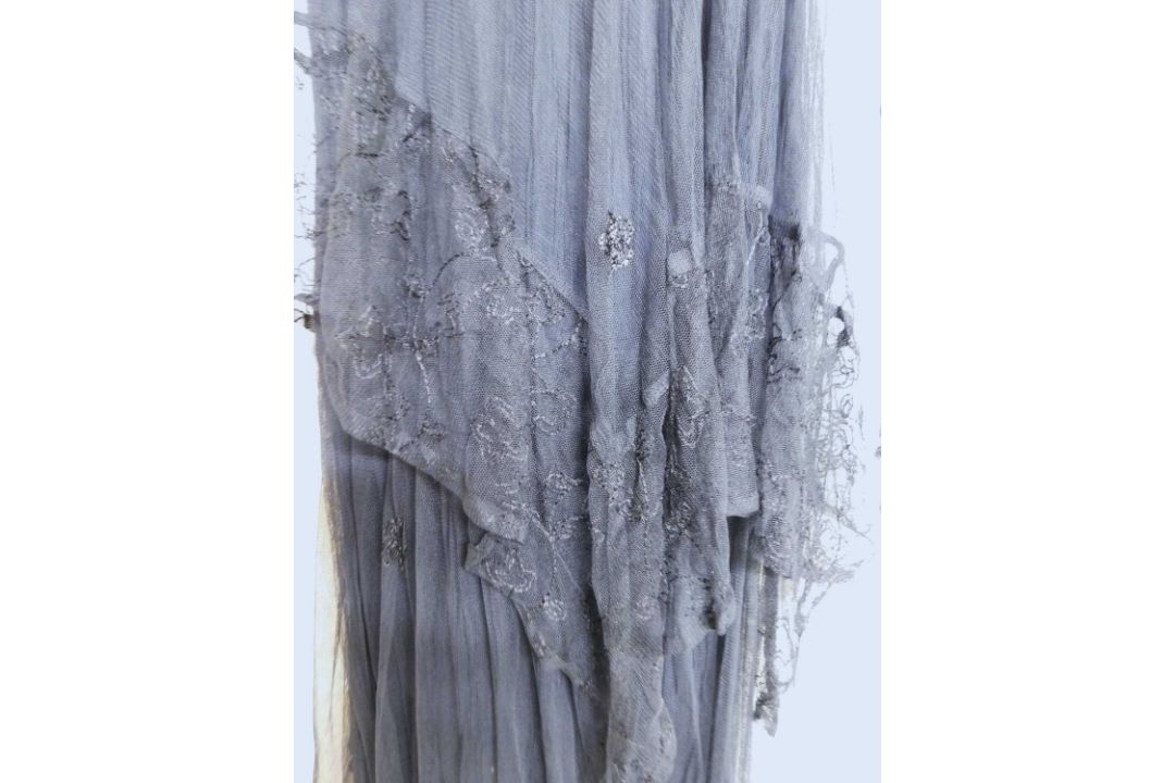 Three lady's dresses to include a black Peace Angel ankle length lace dress with corsetted detail, - Image 6 of 8