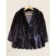 A lady's brown fur jacket, with hook fastening and faux buttons, with front slit pockets - Image 1 of 3