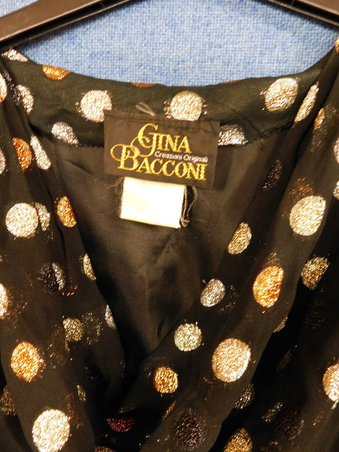 Two 1980's lady's suits, to include a black, white and yellow short sleeved skirt suit by Kasper - Image 4 of 4
