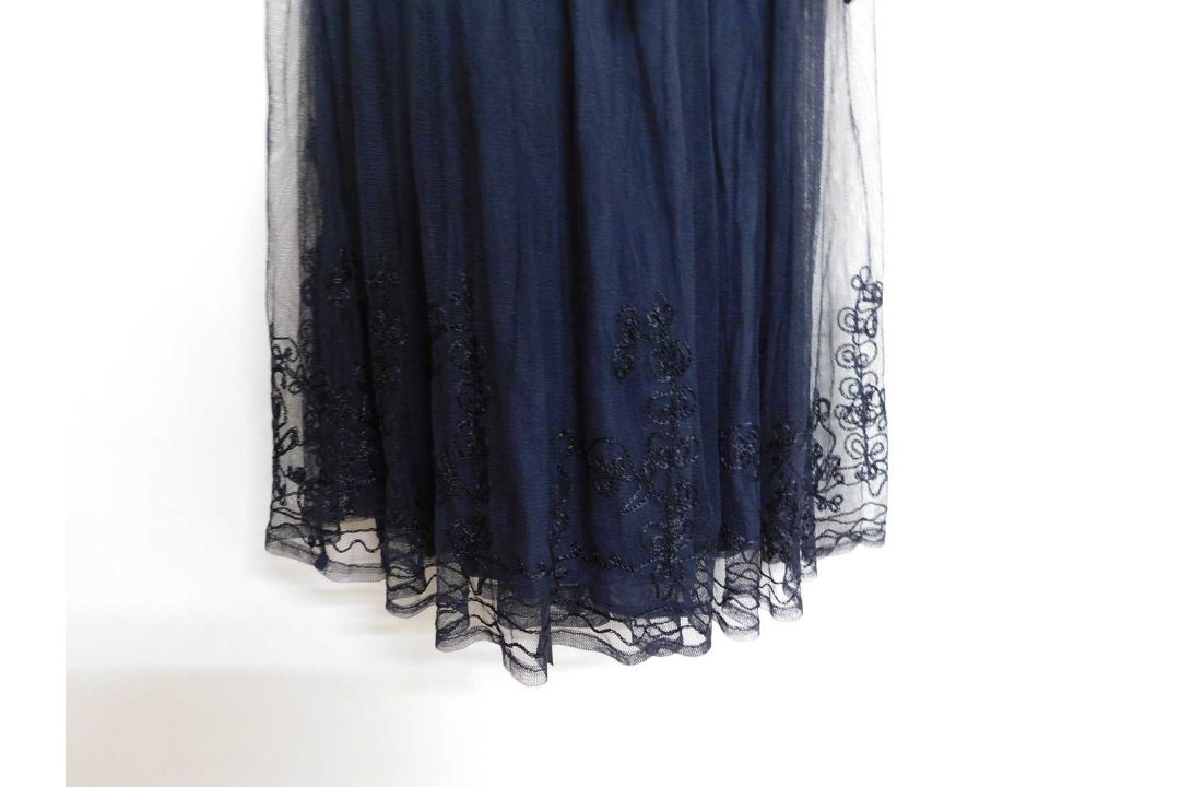 Three lady's dresses to include a black Peace Angel ankle length lace dress with corsetted detail, - Image 5 of 8