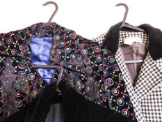 Five lady's jackets: to include a black and white houndstooth jacket with velvet collar by