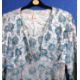 A mid 20th century blue beaded shift dress and matching bolero jacket by Mandell Couture - Image 3 of 6