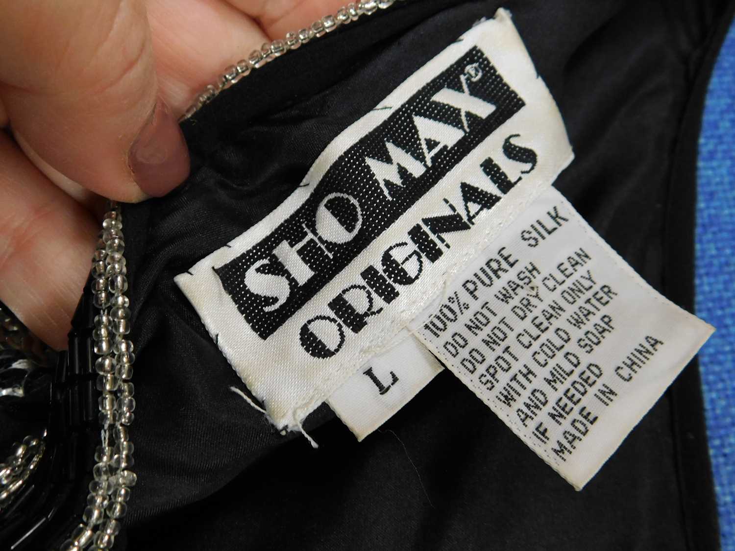 Two items of lady's evening wear, to include a black beaded and silver sequinned silk top by Sho Max - Image 5 of 5