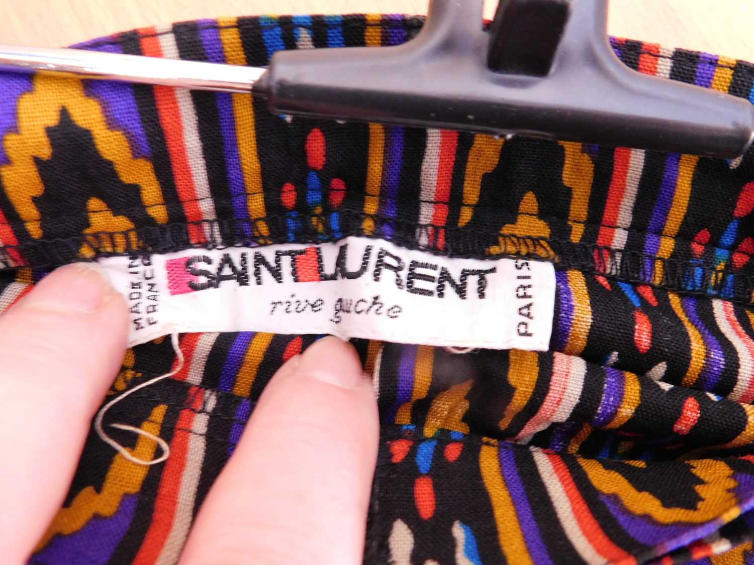 An Yves Saint Laurent Rive Gauche silk jacket and a Yves Saint Laurent Rive Gauche cotton skirt, the - Image 11 of 11