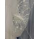 A circa 1960's/70's wedding dress with lace detail to front, frilled cuffs and hem with train - Image 7 of 7