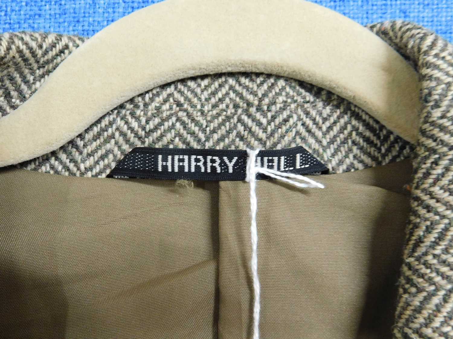 Two lady's jackets and two kilts to include a brown tweed Harry Hall three button single breasted - Image 4 of 5