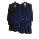 A lady's Jeager pin stripe skirt suit, size 10, together with a Lady's Jaeger black wool longline - Image 1 of 7