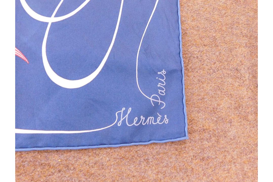 An Hermes 'Faune Lettre' silk scarf designed by Florence Manlik, approx. 90 x 90cm - Image 2 of 6