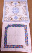 An Escada and a Must de Cartier scarf, each approx. 88cm x 88cm, (2)