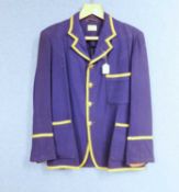 A gentlemans Royal blue and yellow trimmed sports jacket by Bukla