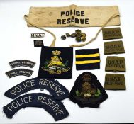 Quantity of 20th century mixed South African Police insignia to include two pairs of 'Police