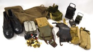 Quantity of mixed Second World War British Militaria to include Gaiter anklets, 1937 pattern webbing