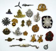 Quantity of 20th century cap badges to include Black watch, Norfolk Regiment, RAF, Royal Armoured