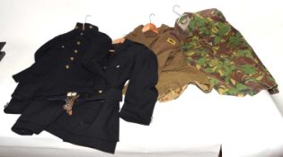 Quantity of four military and police uniforms to include DPM jacket, 1949 pattern battledress
