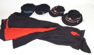 Quantity of Second World War Red Cross nurses uniforms to include two Red Cross hats, Two General
