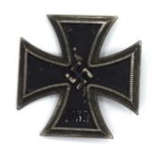 Second World War Third Reich 1st class Iron Cross with pin back. No makers markings