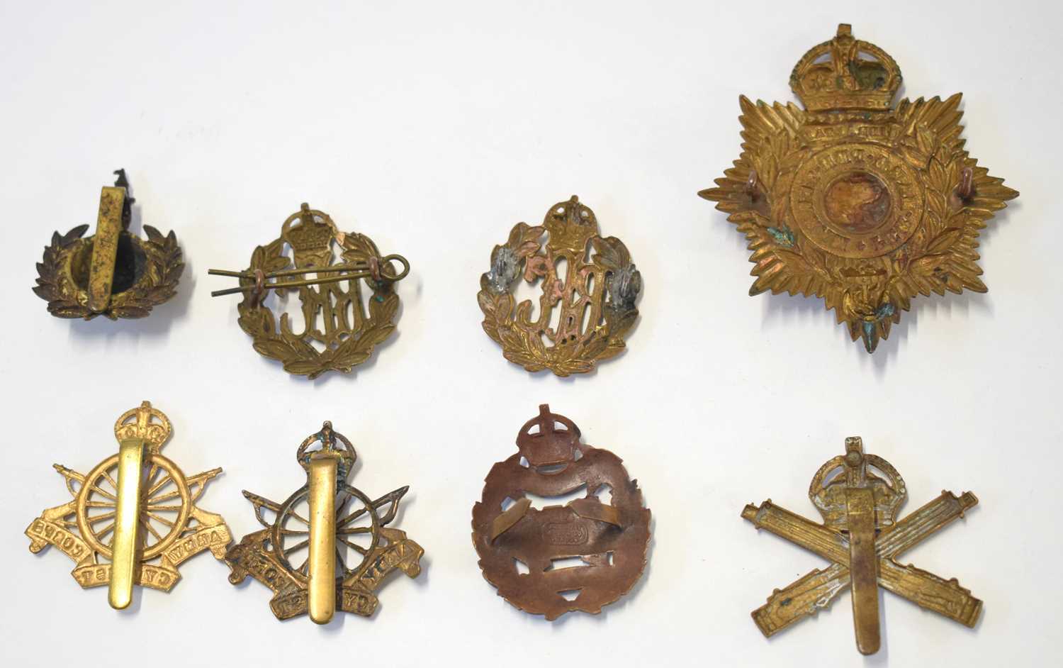 Quantity of 8x cap badges to include: 2x Army Cyclist Corps cap badge (12 spoke variant and 16 spoke - Image 2 of 2