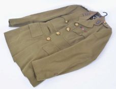 Second World War British Officers Service Dress beloning to Captain D.A.Gray made by J.G. Plumb &