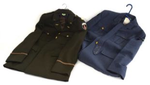 Reproduction Glen Miller Uniform together with Post War RAF tunic and trousers
