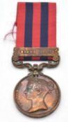 Victorian Bronze Indian General Service Medal with Burma 1885-7 Clasp named to Wieighman haknand Bai