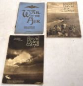 Three RFC, RAF and Royal Naval Air Service booklets